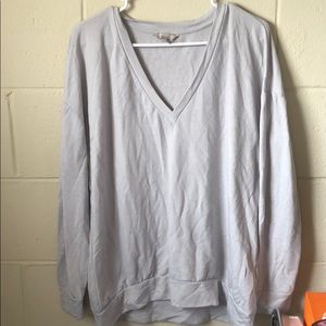 Gray Lightweight Long Sleeve Sweatshirt